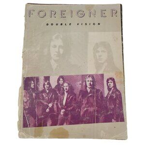 Foreigner Double Vision Sheet Music Book 10 Songs Warner Bros 1978 Vintage